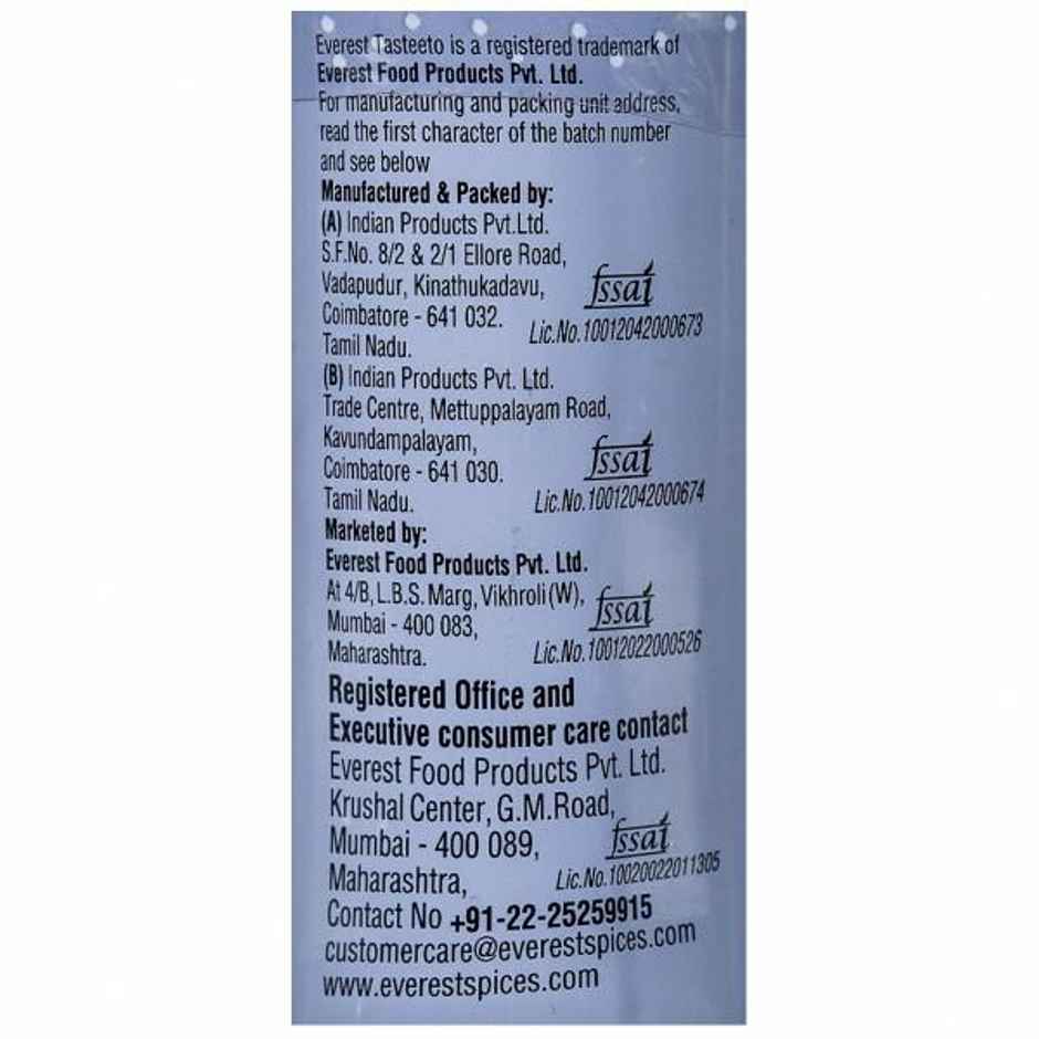 Everest Tasteeto Black Pepper | Grinder Cap Bottle