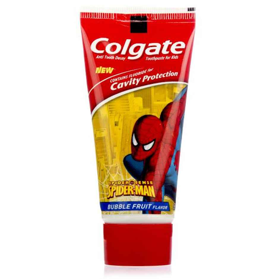 Colgate Spiderman Bubble Fruit Flavour Kids Toothpaste Tube