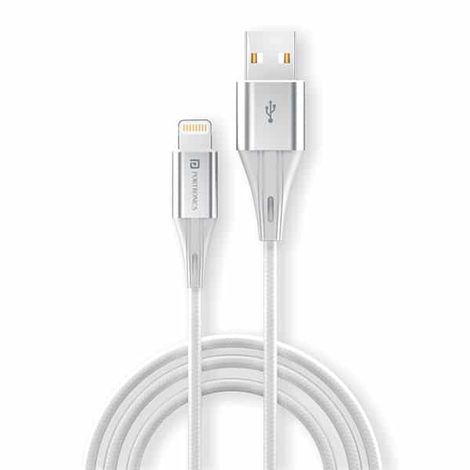Portronics Konnect B+ USB-A to Lightning Cable (1m) | Fast Charging Cable for iPhone