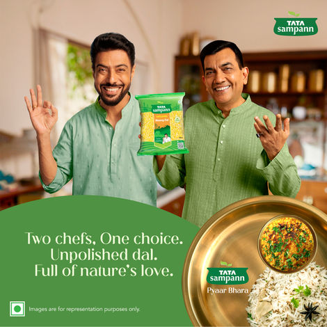 Tata Sampann Unpolished Toor Dal (Arhar Dal)(500 gms) & Tata Sampann Unpolished Moong Dal(500 gms) Combo