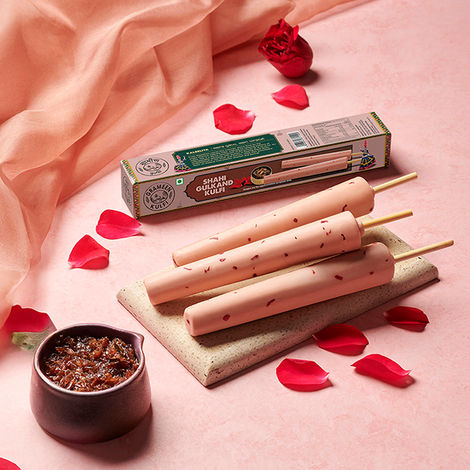 Grameen Shahi Gulkand Kulfi Ice Cream Stick Combo