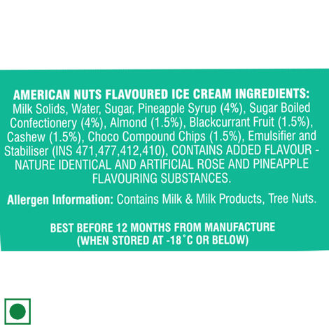 Dairy Day American Nuts Ice Cream Tub