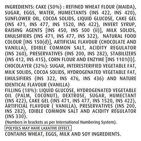 Winkies Double Chocolate Vanilla Cream Layer Cake