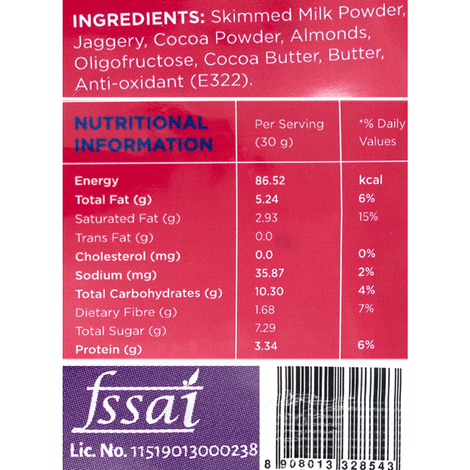 Open Secret Heart Shaped Chocolate Almond Brownie, No Maida, Zero Palm Oil