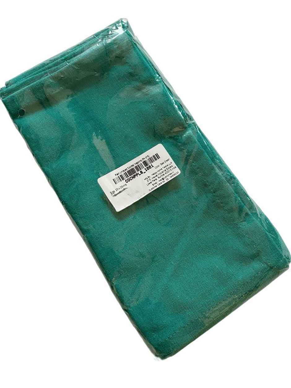 Lushomes Sea Green Table Napkins - 9 x 9 inch