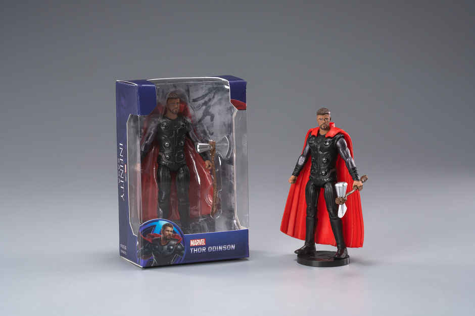 Striders Thor Action Figure Super Hero Mini Figurine Collectible Avengers Toy for Kids - 4 inch