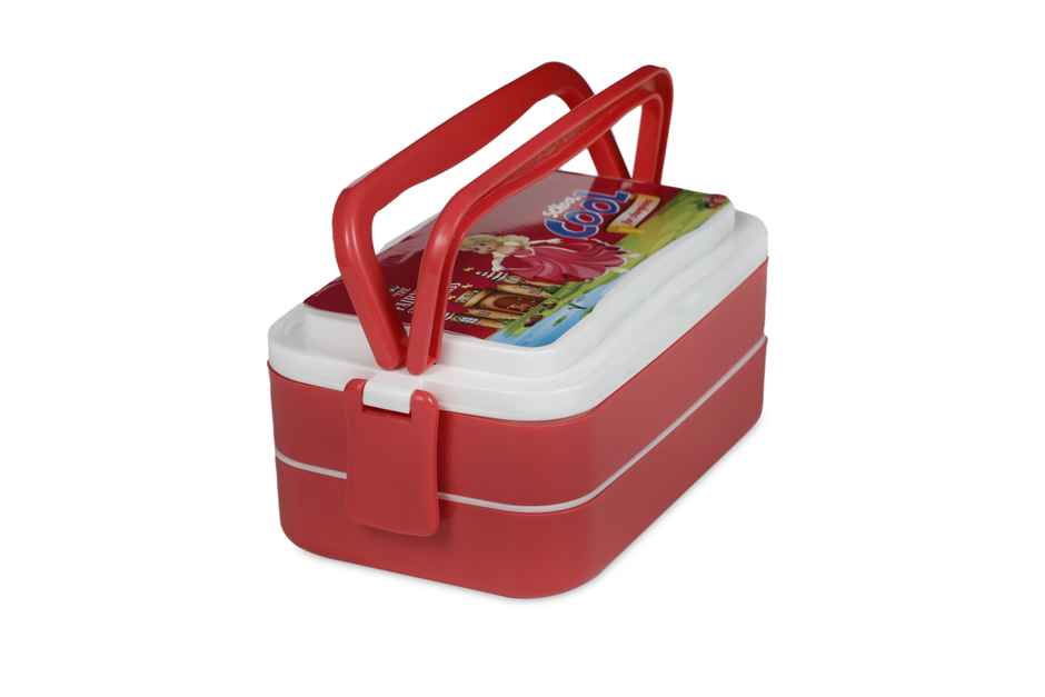 Varmora Twin Flat Kids Lunch Box (450ml + 450ml) - Assorted