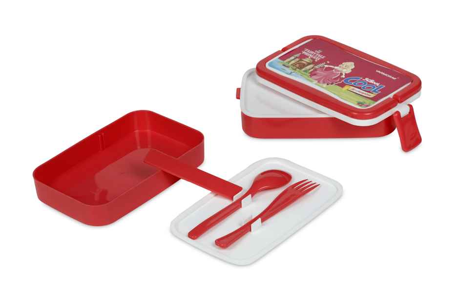 Varmora Twin Flat Kids Lunch Box (450ml + 450ml) - Assorted