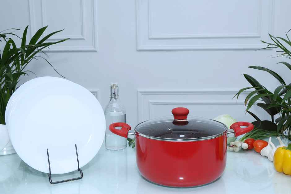 Bombay Kookware Biriyani Pot | 24 cm | 4 L | Induction Compatible | Induction Bottom
