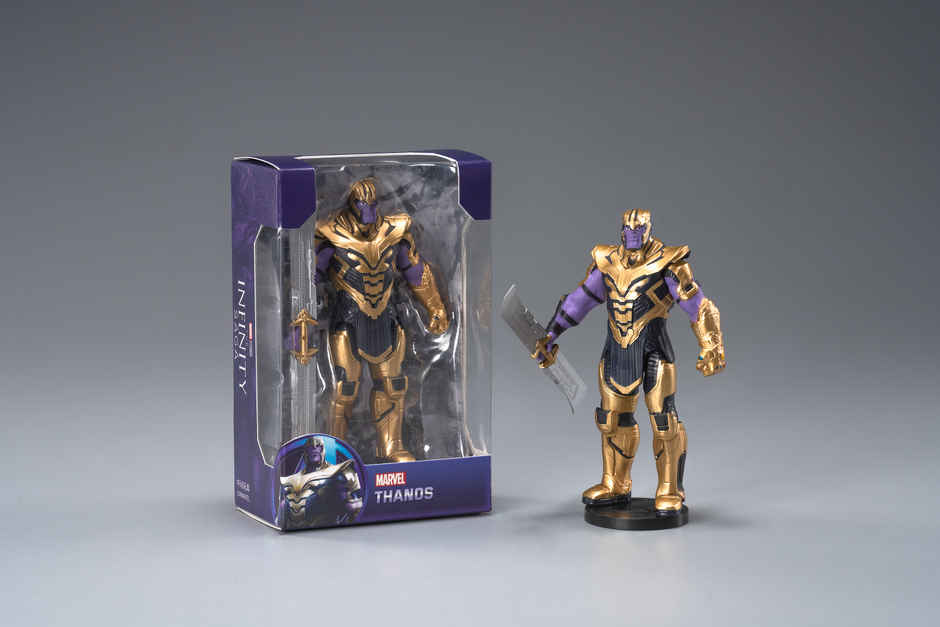Striders Licensed Marvel Thanos Mini Action Figure Supervillain Toy | 4 inch