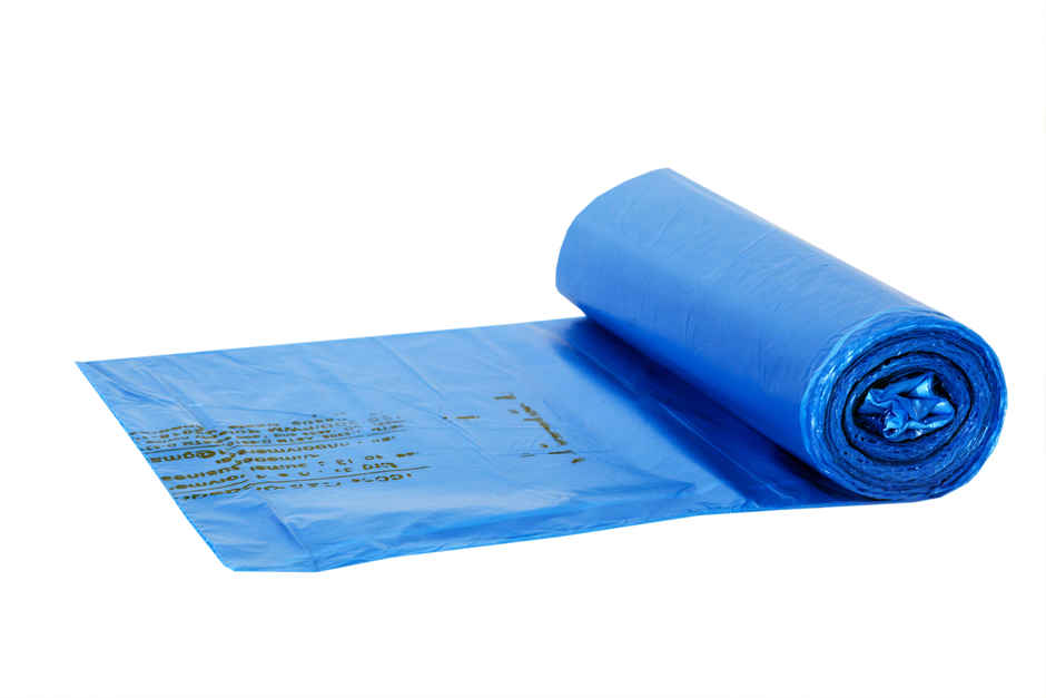 Swachhta First Oxo Bio Degradable Garbage Bags - Blue Medium (19 x 21 Inches) Combo