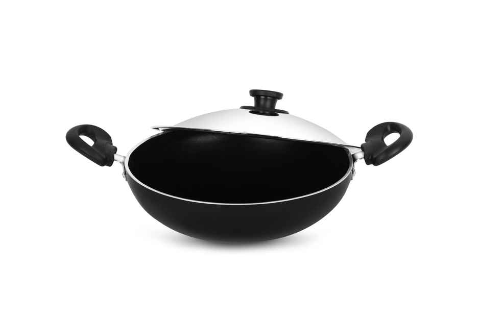 Pigeon Storm Non-Stick Kadai | 30 cm | Induction Compatible