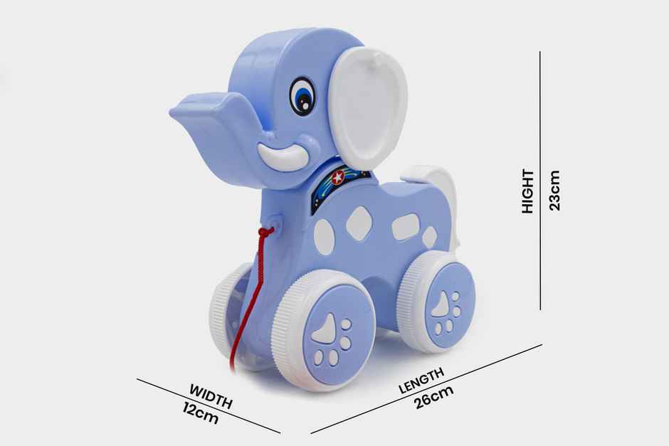 Toybharat Choco Elephant | Multicolour | Travel Toys | Birthday Gift | Pull Along Toys | Assorted