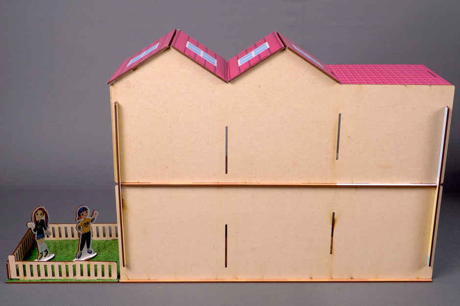 Toyshine Big Size Wooden Diy Doll House Learning Game (4 - 10 Years)