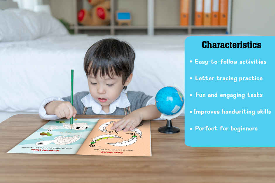 My First Book Of Writing Pencil Control with Activities | Kindergarten Writing And Activity Book