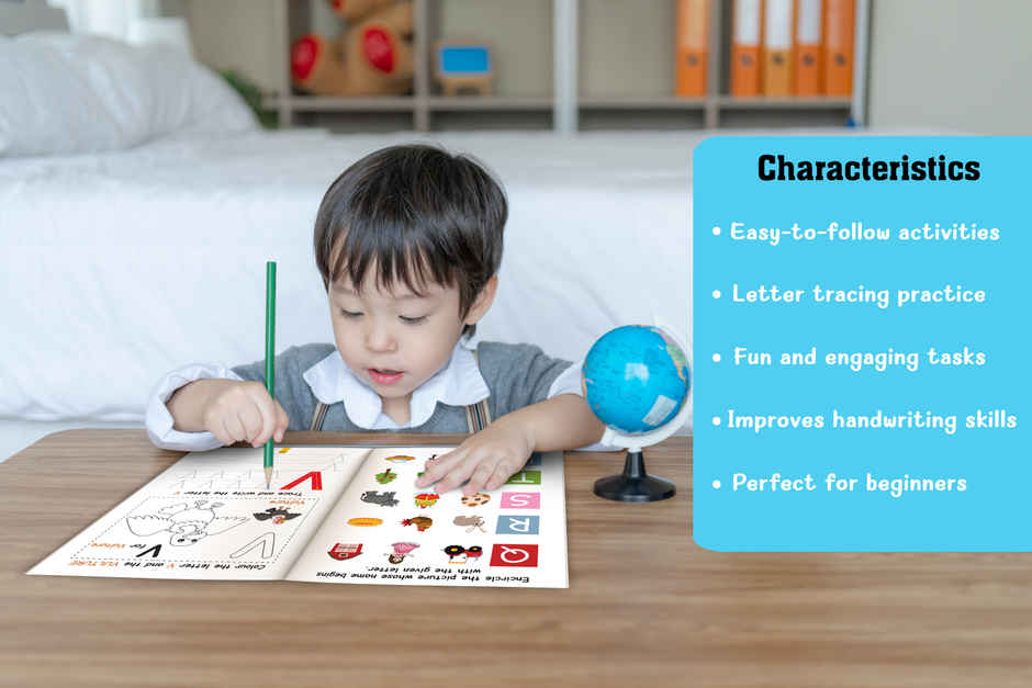 My First Book Of Writing Capital Letters with Activities | Preschool Writing Workbook for Ages 3-12