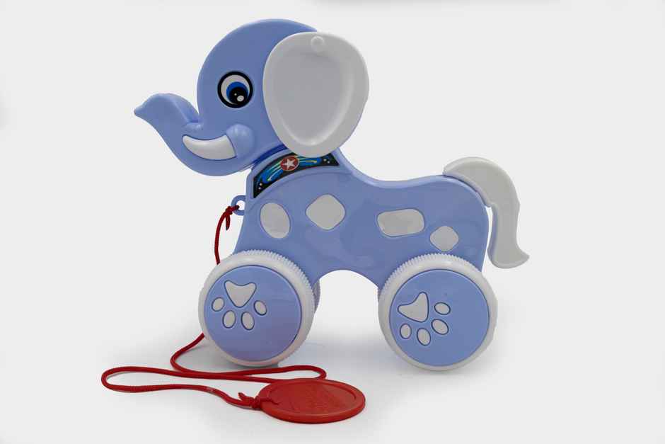 Toybharat Choco Elephant | Multicolour | Travel Toys | Birthday Gift | Pull Along Toys | Assorted