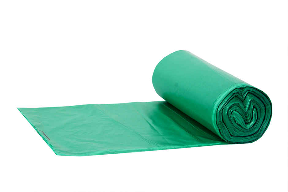 Swachhta First Oxo Bio Degradable Garbage Bags - Green Large (24 x 26 Inches)