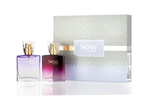 Skinn By Titan Women Celeste & Sheer Miniature Edp Gift Set