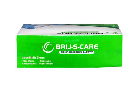Brij-s-Care Safety Hand Gloves Pack Of 100 - Assorted 