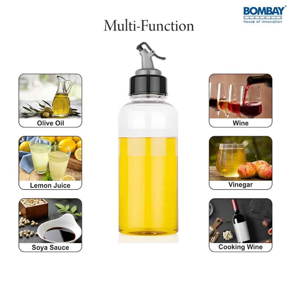 Cooking Oil Dispenser Bottle Oil Container |Transparent Plastic | 500 ml