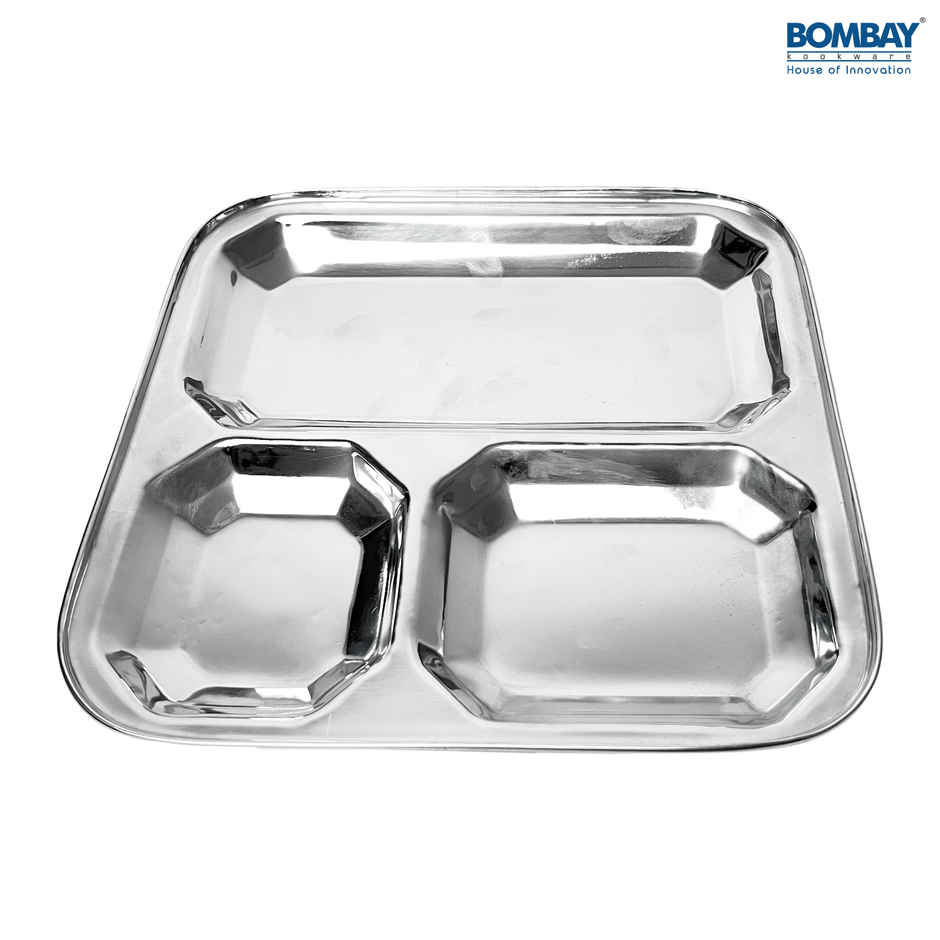 Bombay Kookware Stainless Steel Pav Bhaji Plate