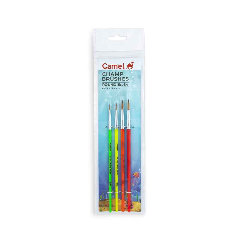 Camel Champ Round Brush Pack Of 4