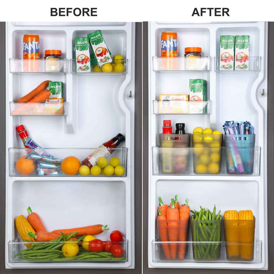 2Mech Plastic Classic Fridge Side Door Organizer