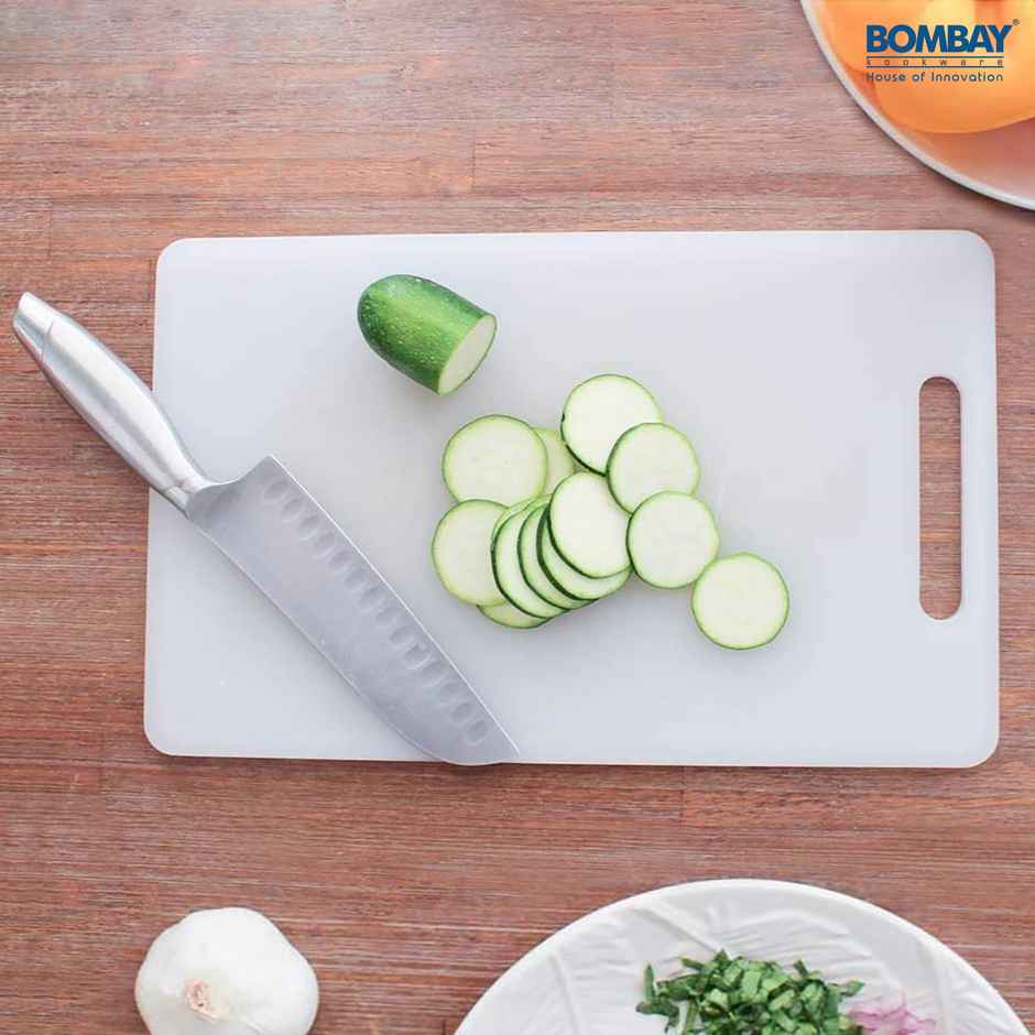 Chopping Board Plastic White 33x20 Cm