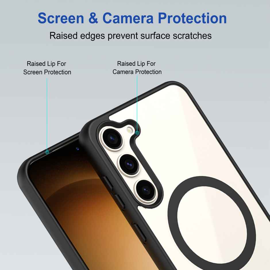 Zapcase Back Cover For Samsung Galaxy S23 5G (MagSafe-Black)