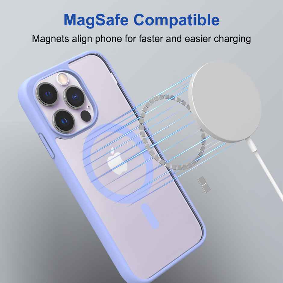 Zapcase Back Cover For Apple Iphone 14 Pro (MagSafe-Sierrablue)