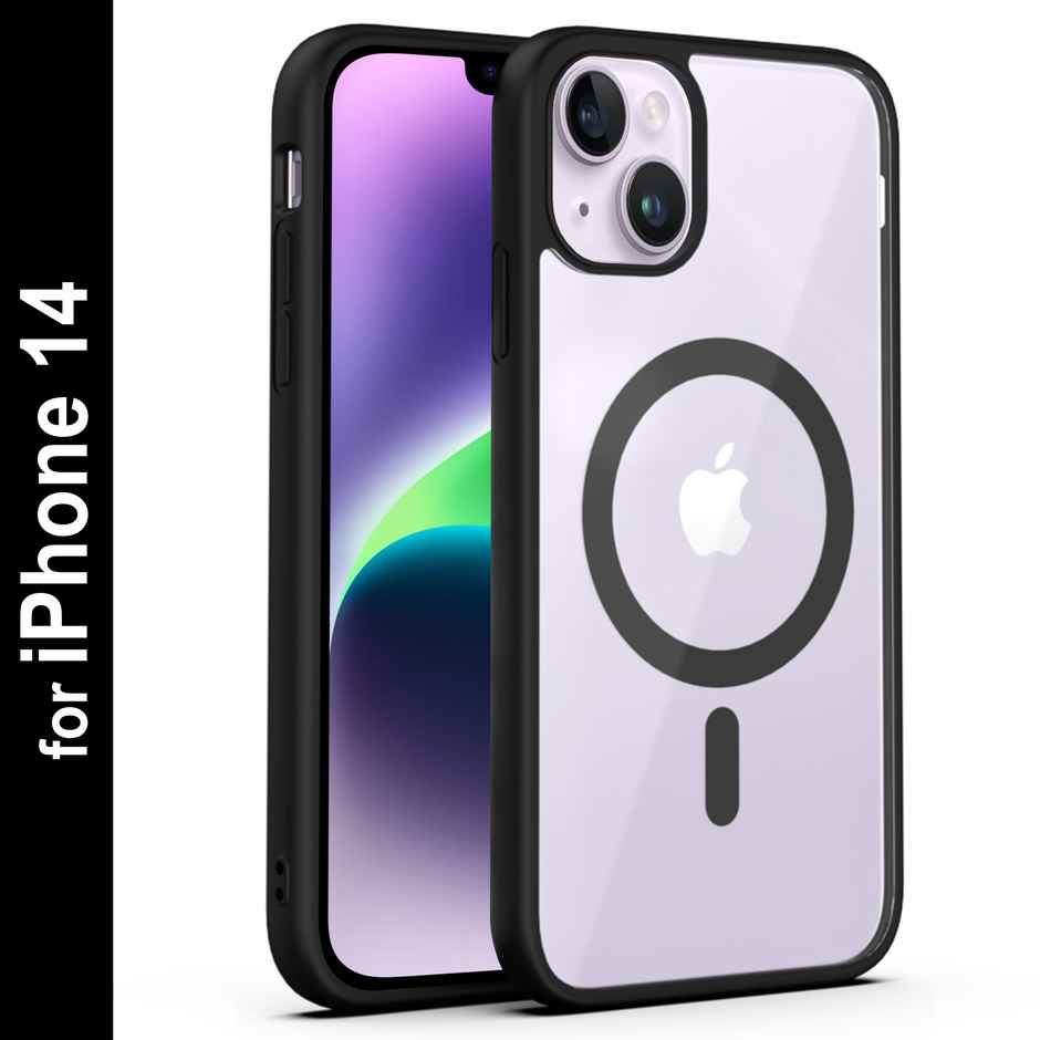Zapcase Back Cover For Apple Iphone 14 (MagSafe-Black)