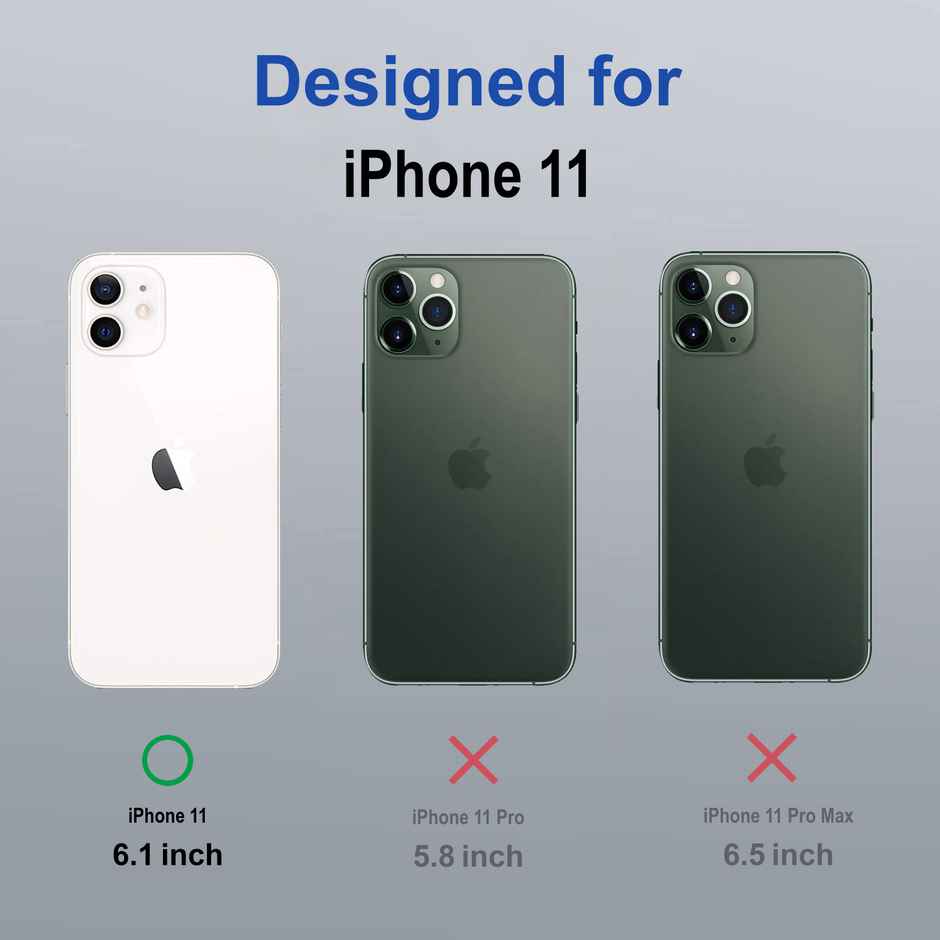 Zapcase Back Cover For Apple Iphone 11 (MagSafe-Sierrablue)