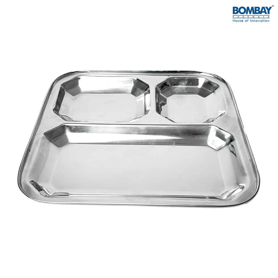 Bombay Kookware Stainless Steel Pav Bhaji Plate
