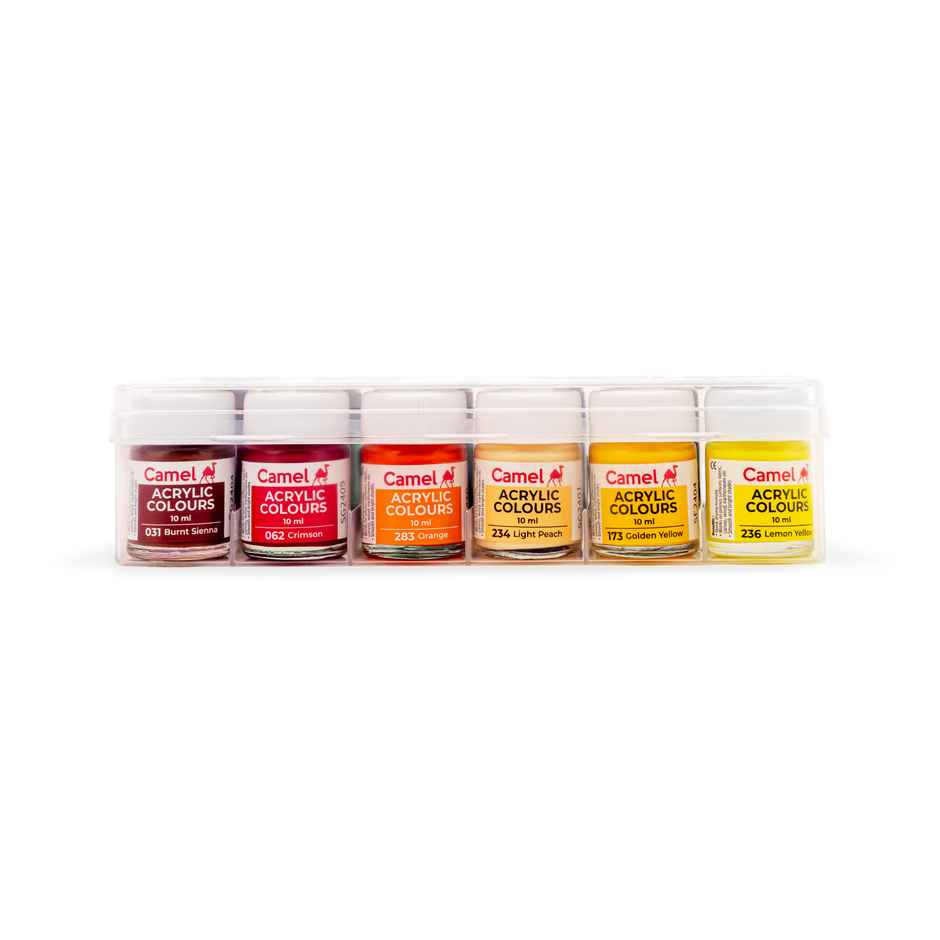 Camel Acrylic Ultra Color - 10Ml Each, 12 Shades