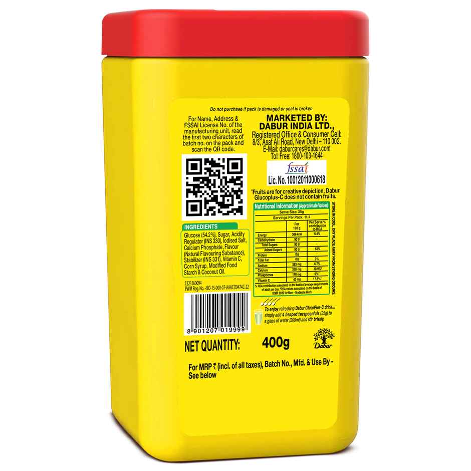 Dabur Health Care Lemon Glucoplus-C Powder