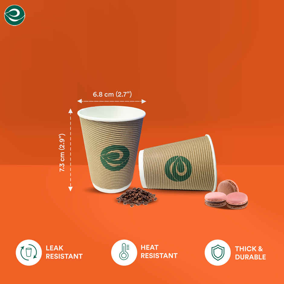 ECO SOUL 150 ml | 25 Count | Disposable Cup/Glass Combo