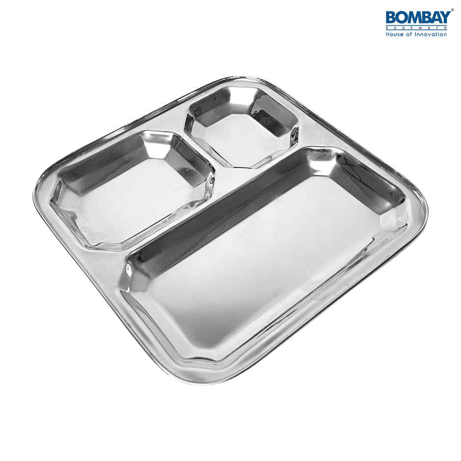 Bombay Kookware Stainless Steel Pav Bhaji Plate