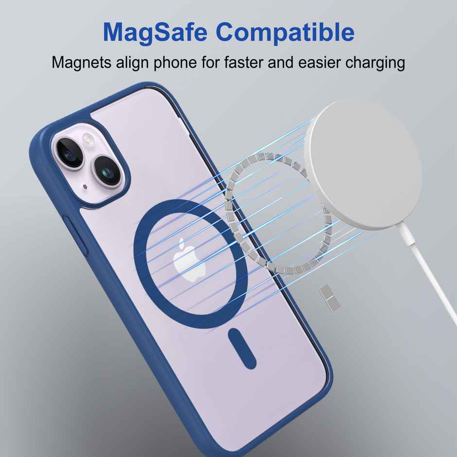 Zapcase Back Cover for Apple iPhone 14 Plus | MagSafe-Blue