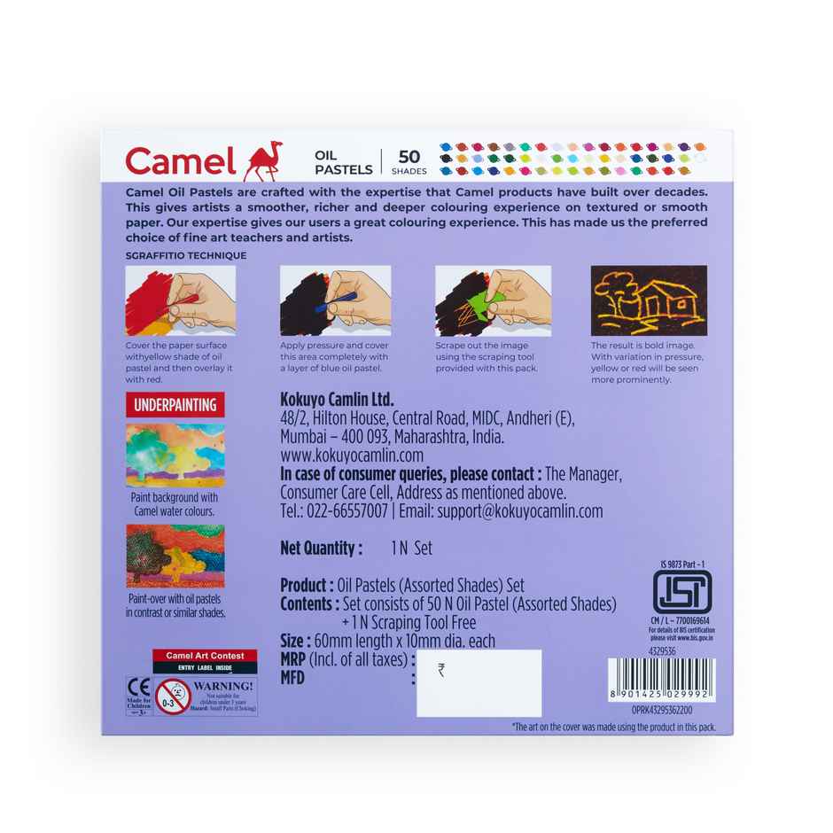 Camel Oil Pastel 50 Shades Carton Pack