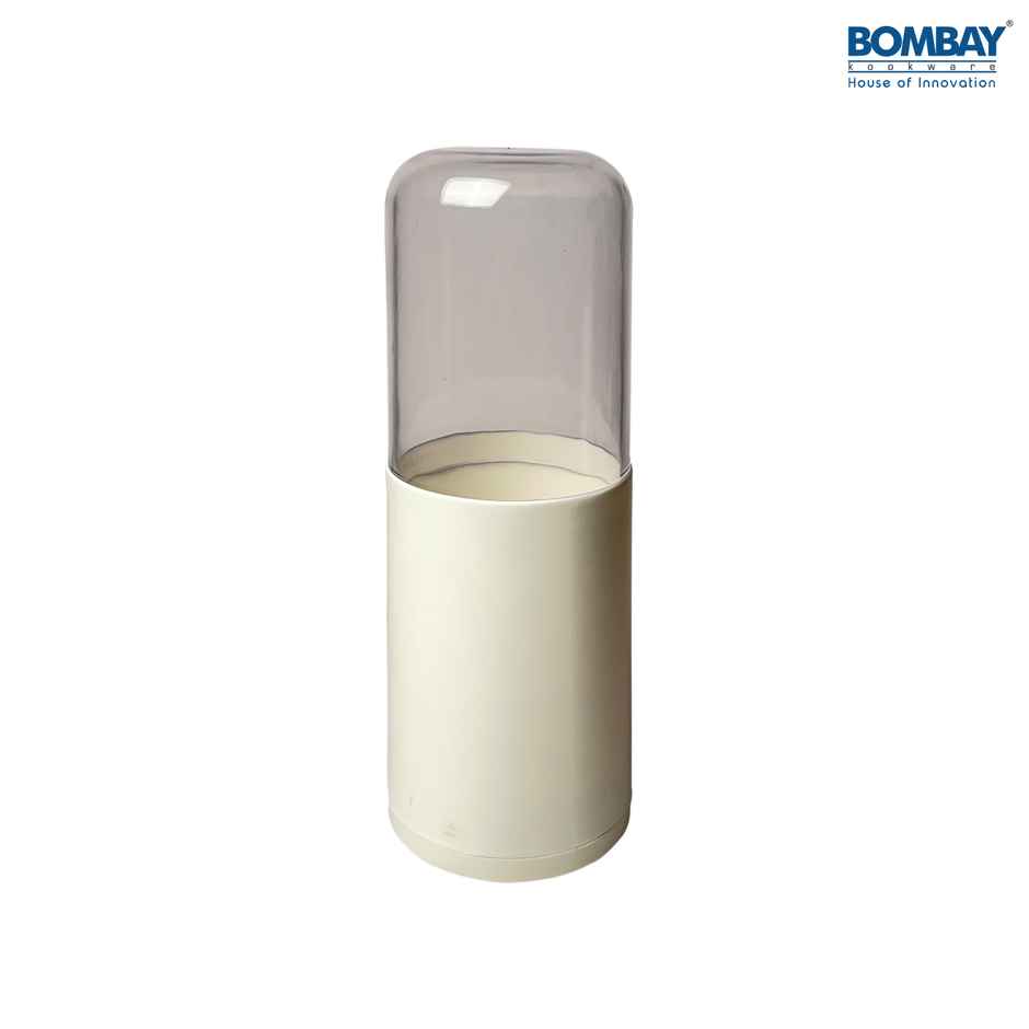 Bombay Kookware Unique Empty Cutlery Holder Plastic | Ivory