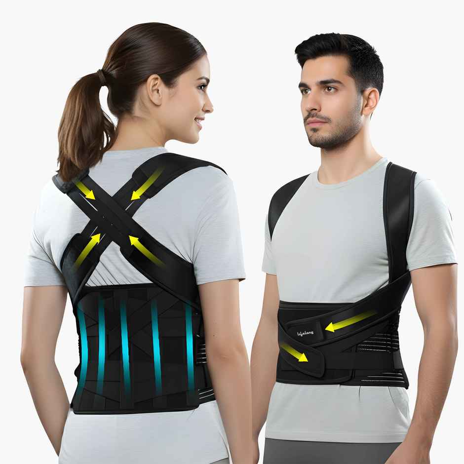 Lifelong Posture Corrector Belt for Men & Women | Free Size