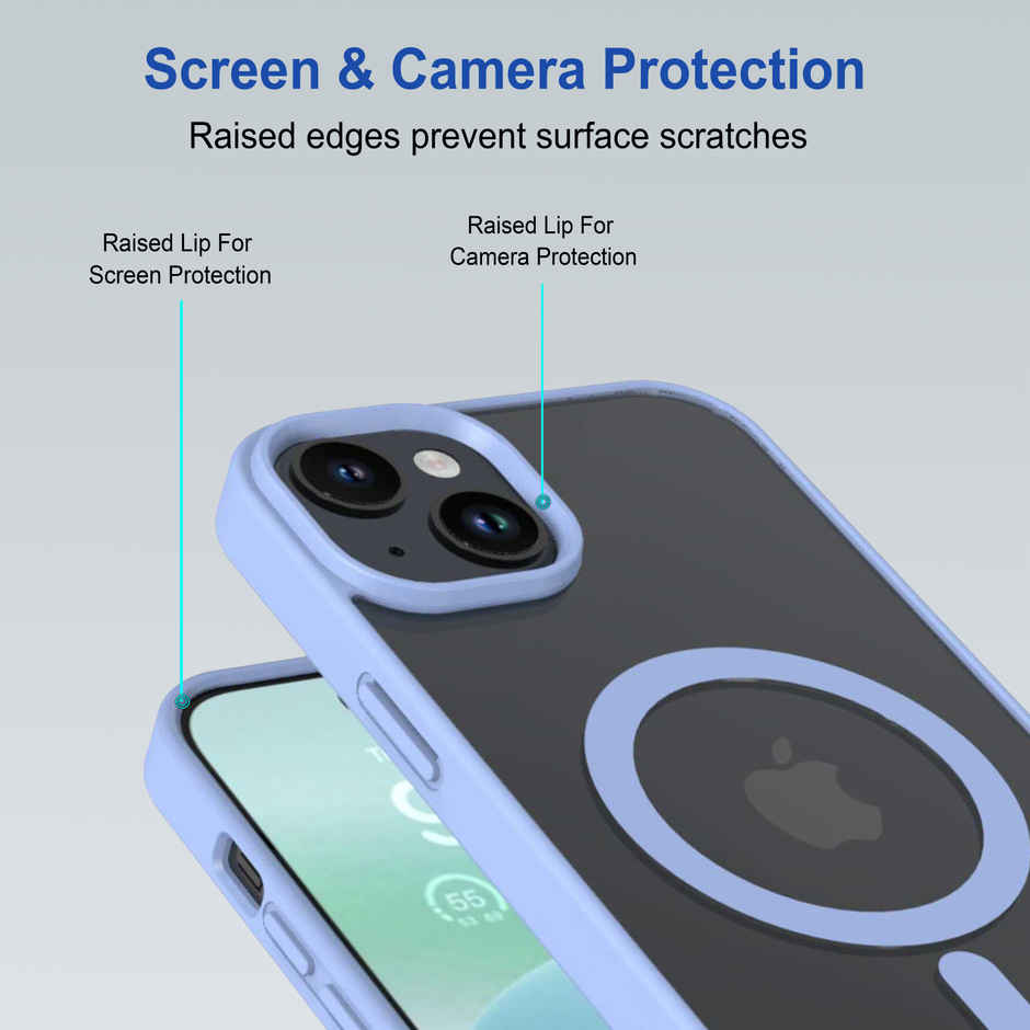 Zapcase Back Cover for Apple iPhone 15 | MagSafe-Sierrablue