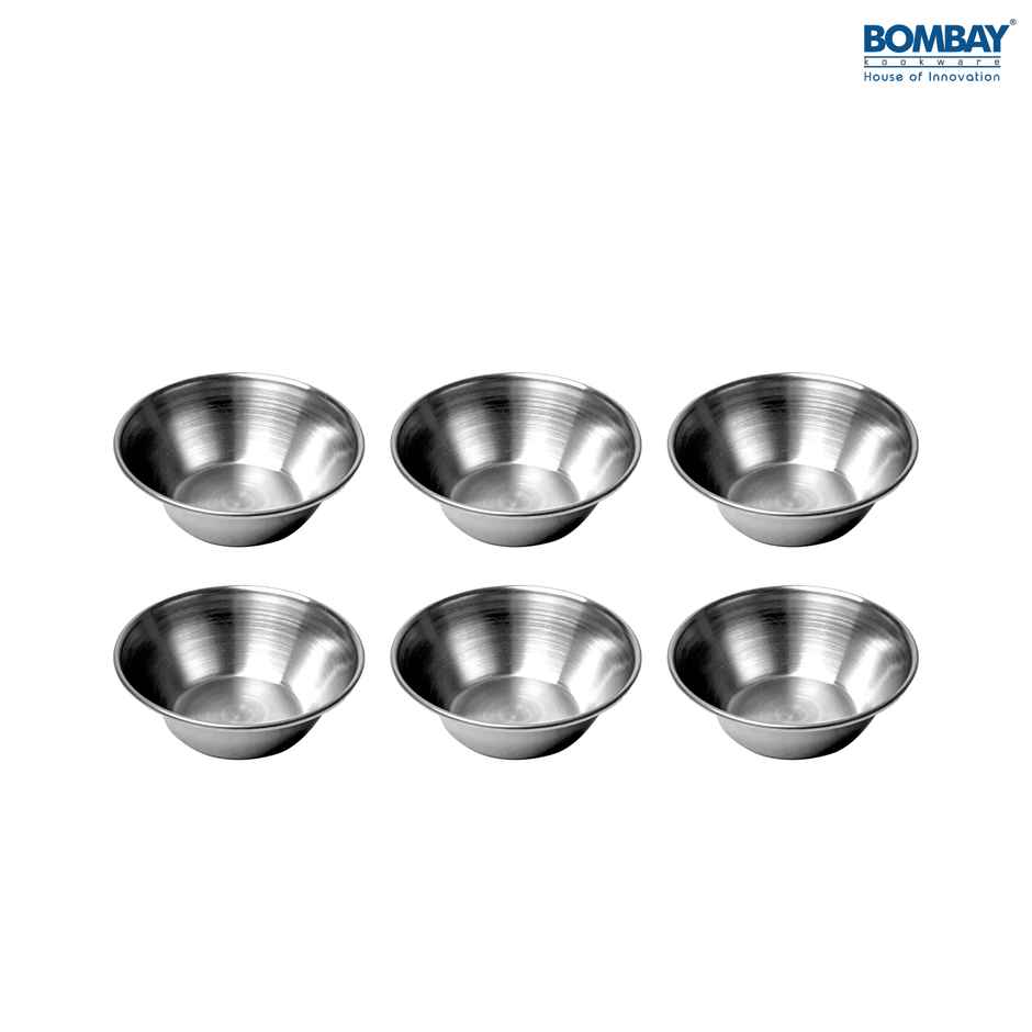 Bombay Kookware Stainless Steel Mini Chutney Bowl, Katori for Cream and Sauces