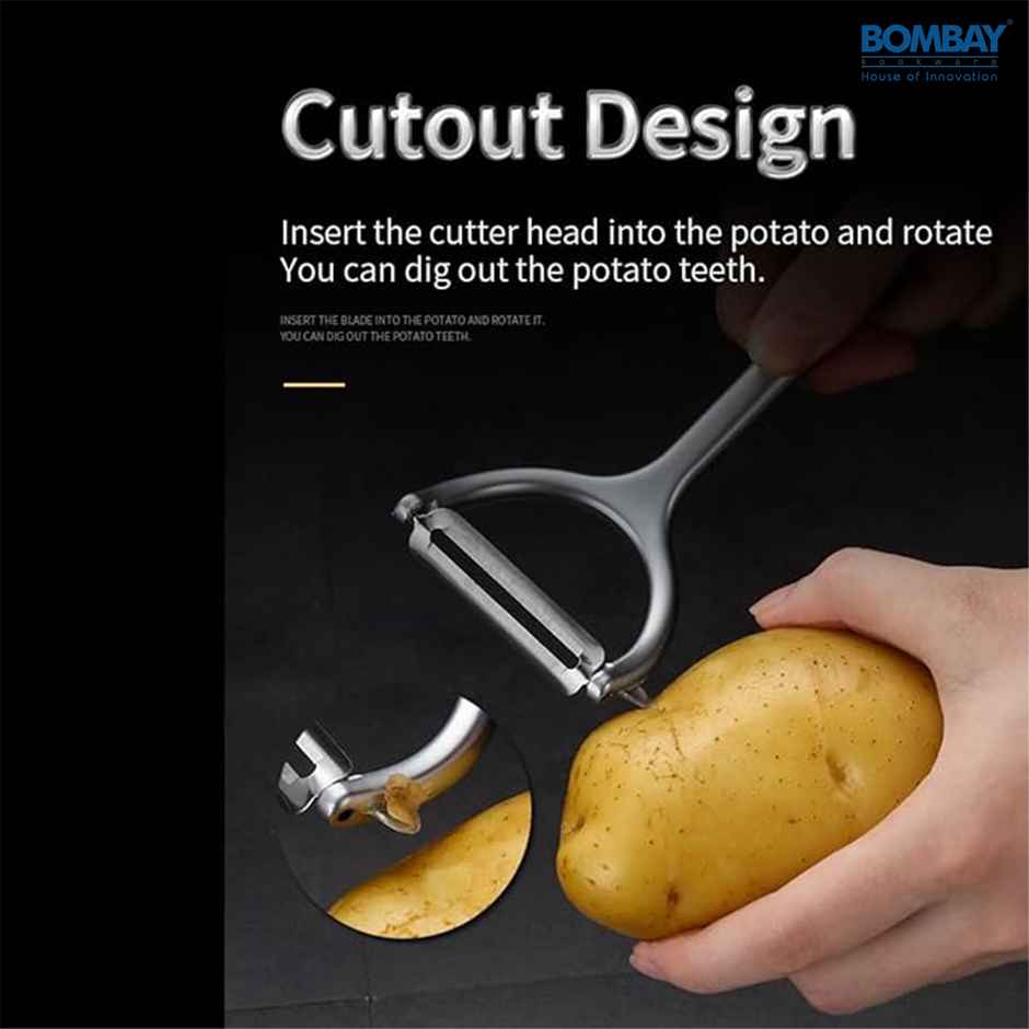 Fruit and Vegetable Peeler for Kitchen | Stainless Steel Sharp Swivel Blades