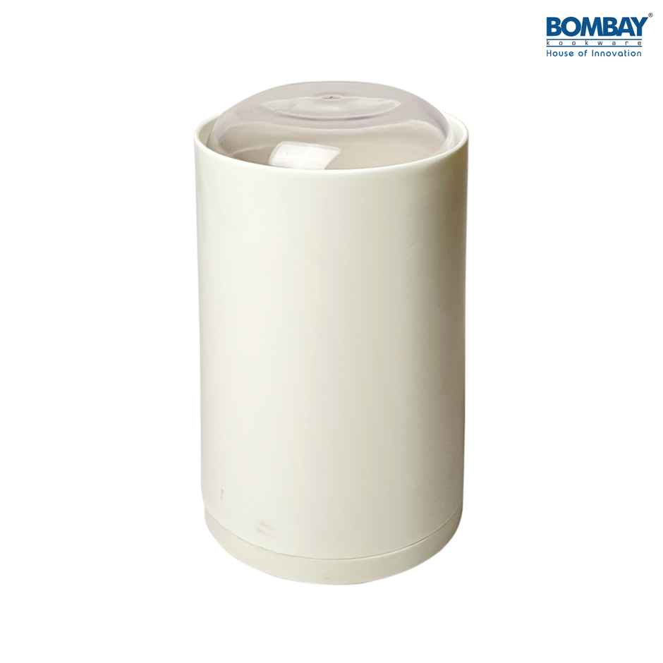 Bombay Kookware Unique Empty Cutlery Holder Plastic | Ivory