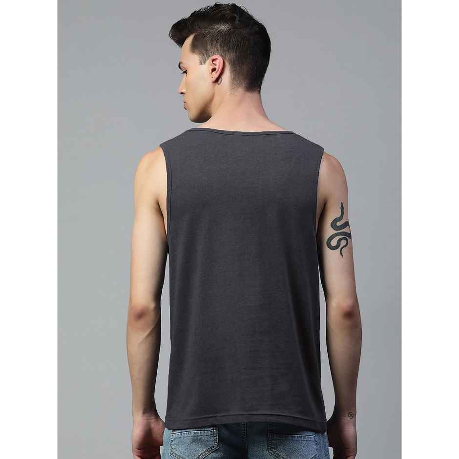 De Tees Men's Sleeveless T-shirt | Charcoal - XL