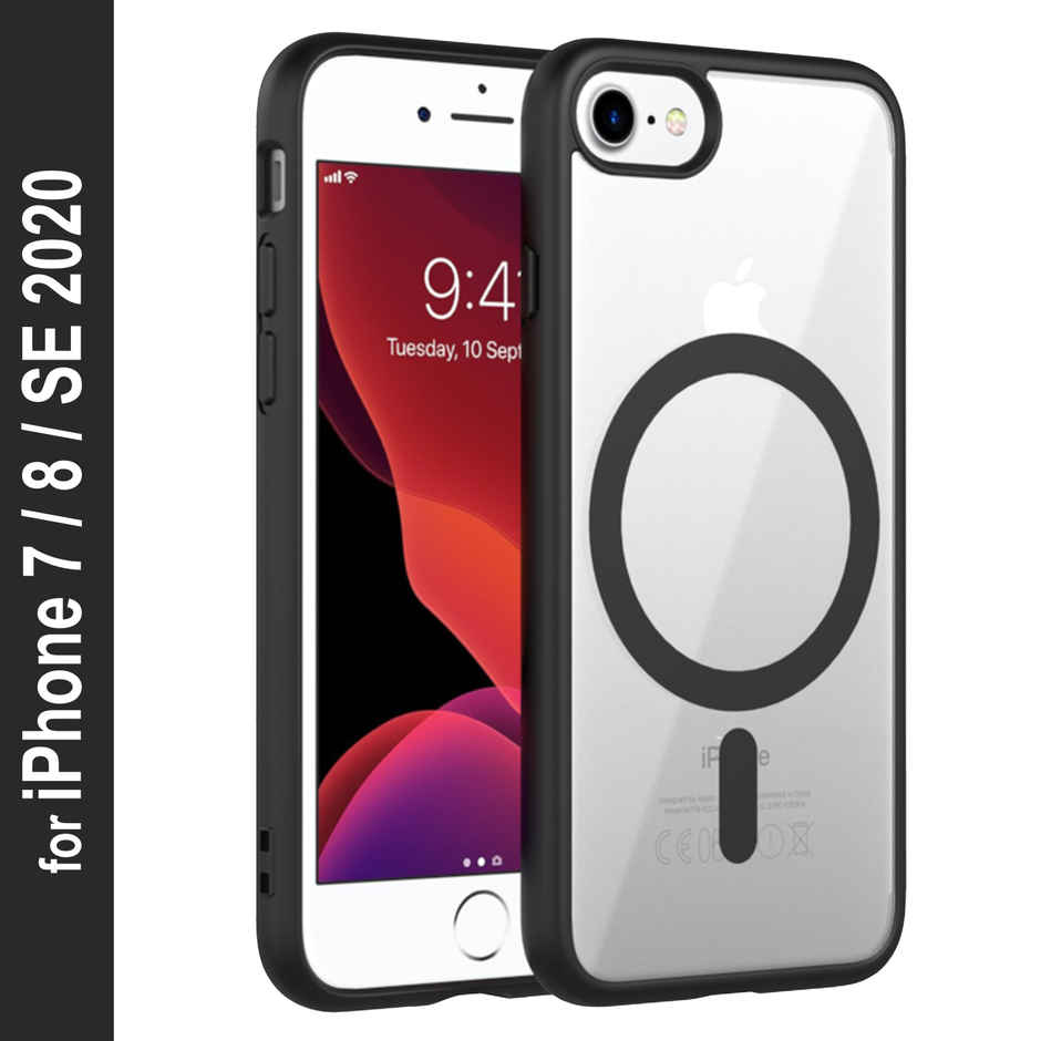 Zapcase Back Cover for Apple iPhone 7 | Apple iPhone 8 | Apple iPhone SE 2020 | MagSafe-Black