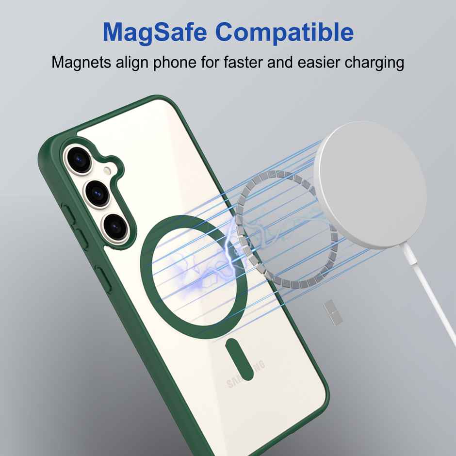 Zapcase Back Cover for Samsung Galaxy S23 FE | MagSafe-Green