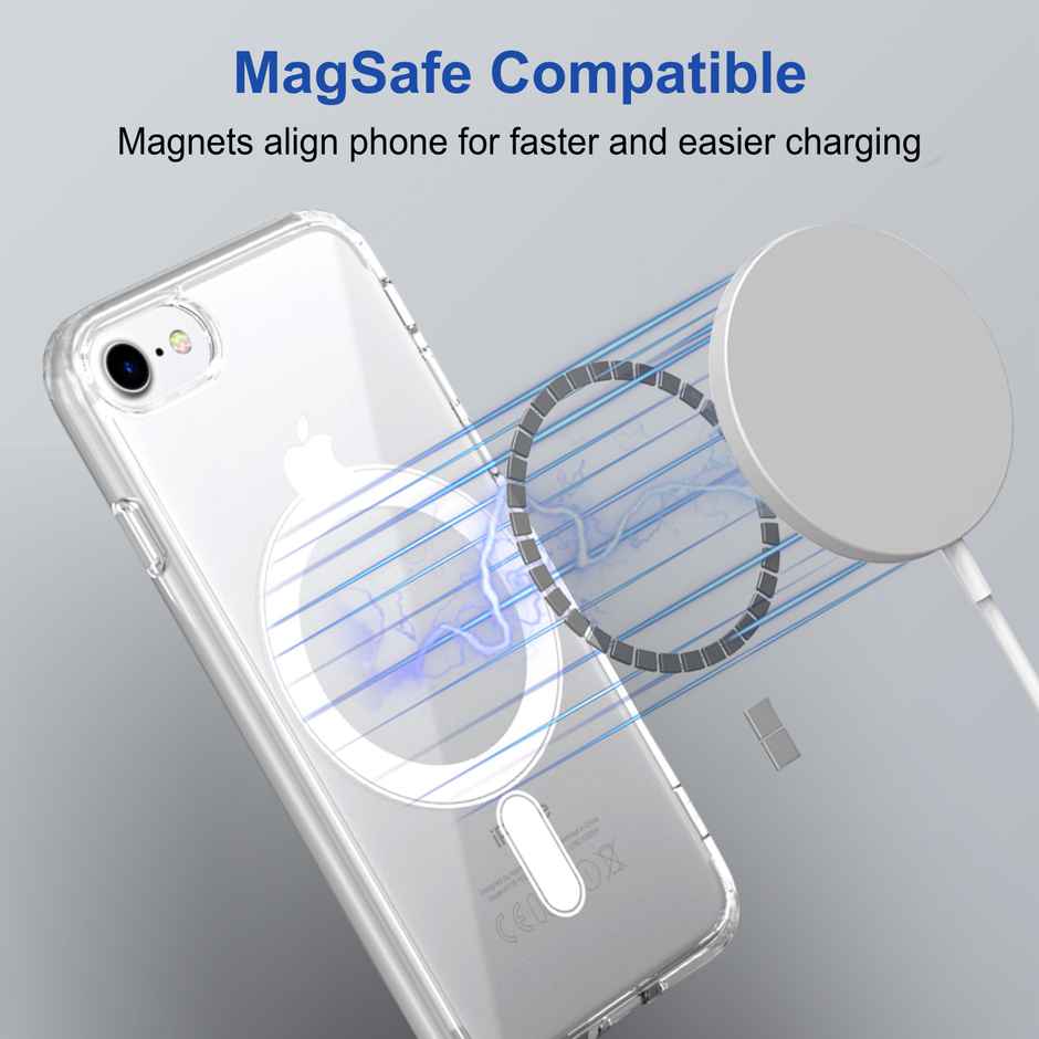 Zapcase Back Cover for Apple iPhone 7 | Apple iPhone 8 | Apple iPhone SE 2020 | MagSafe-Clear